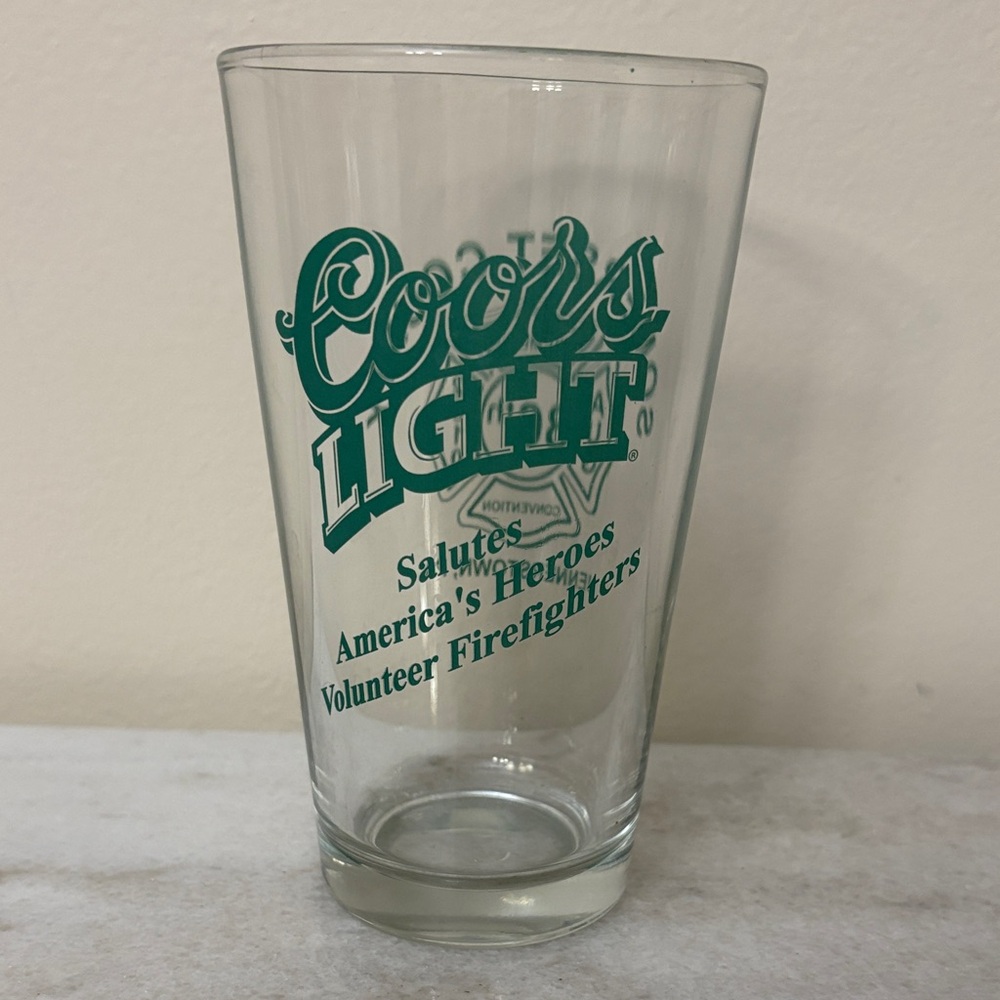 Coors Light Volunteer Firefighters Pint Glass